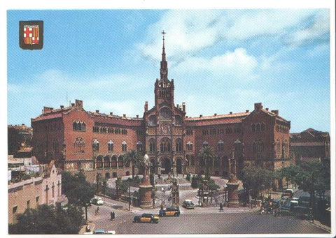 Postal JC0500: Barcelona. Hospital de la Santa Cruz y de San Pablo