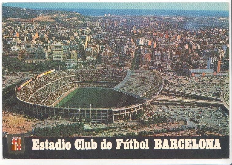 Postal JC0502: Barcelona. Estadi C.F. Barcelona, vista aerea