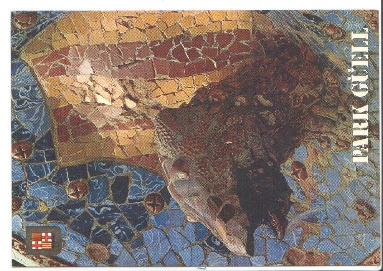 Postal JC0517: Barcelona. Parque Guell. Obras de  Gaudi
