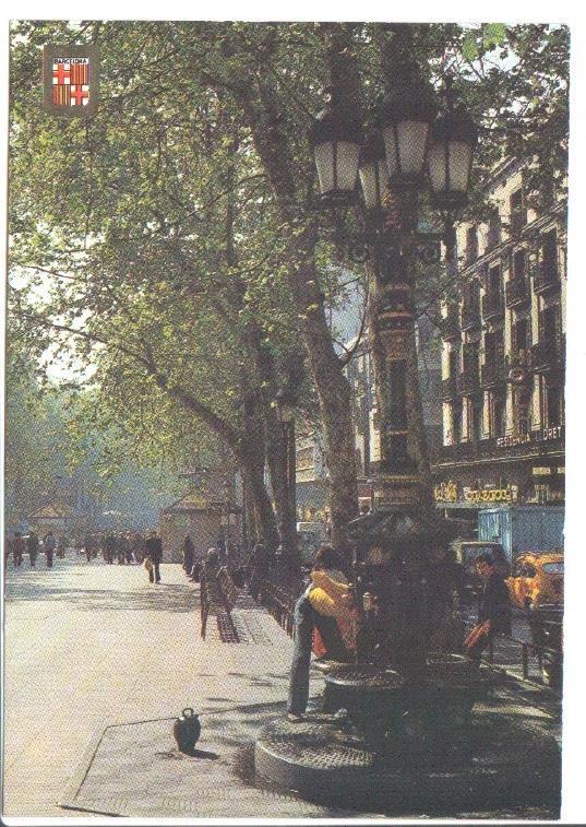 Postal JC0525: Barcelona. Fuente de Canaletas
