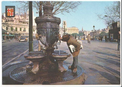 Postal JC0526: Barcelona Tipica. Fuente de Canaletas (Font de Canaletes)