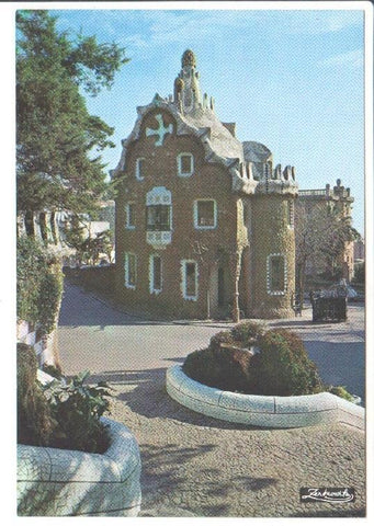 Postal JC0533: Barcelona. Parque Guell, detalle
