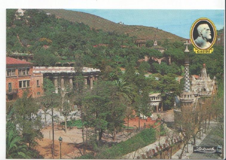 Postal JC0543: Barcelona. Parque Guell. Entrada
