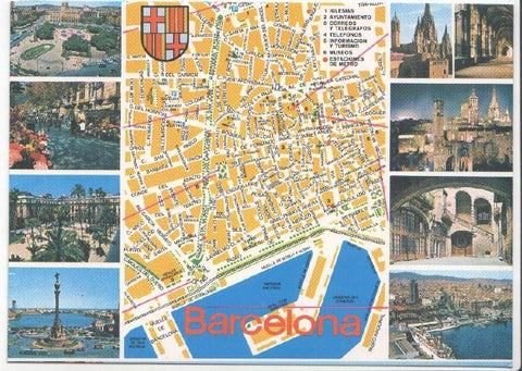 Postal JC0547: Barcelona. La Sagrada Familia, disversos aspectos. Arquitecto Gaudi