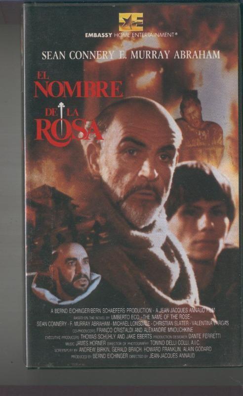 VIDEO VHS: El nombre de la rosa