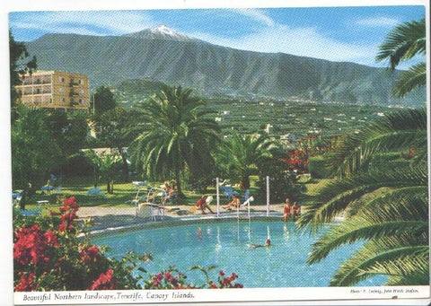 Postal JC0553: Tenerife, Canary, Islands. Bautiful Northern landscape