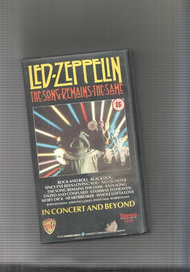 Video VHS: Led Zeppelin: the song remains the same