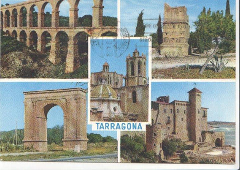 Postal JC0573: Tarragona. Monumentos (Puente del Diablo, Arco de Bara, Torre del Arzobispo entre otros)