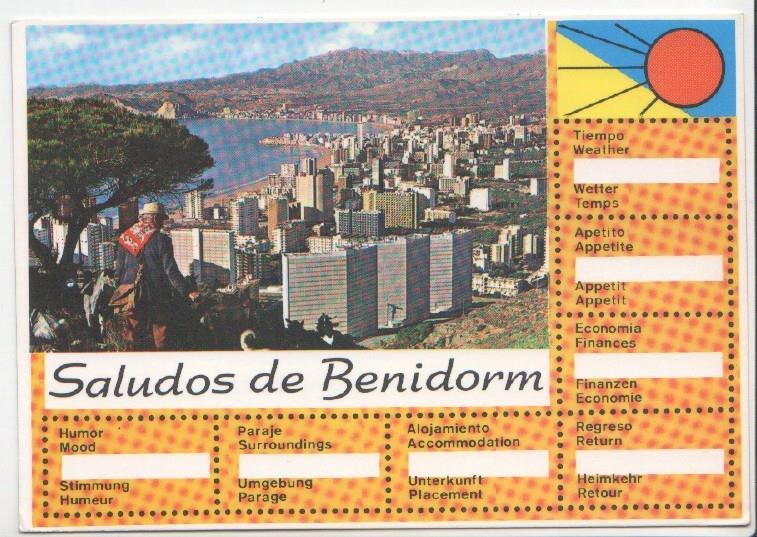 Postal JC0583: Benidorm (España). Foto: Rueck