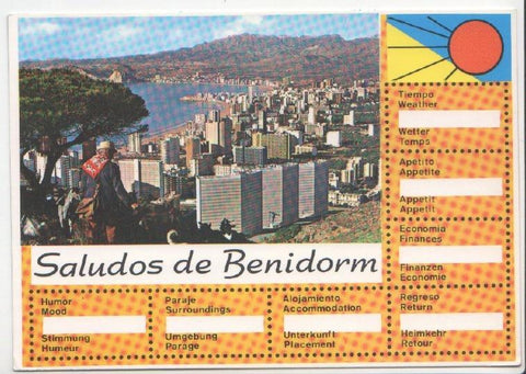 Postal JC0583: Benidorm (España). Foto: Rueck