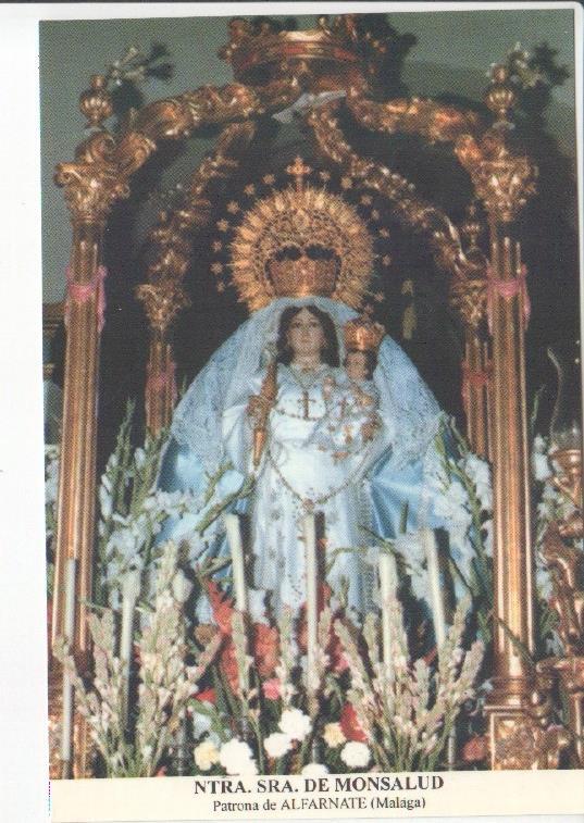 Postal JC0606: Ntra. Sra. de Monsalud. Patrona de Alfarnate (Malaga)