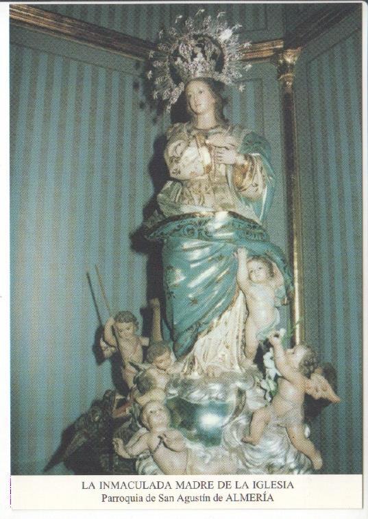 Postal JC0609: La Inmaculada Madre de la Iglesia. Parroquia de San Agustin de Almeria