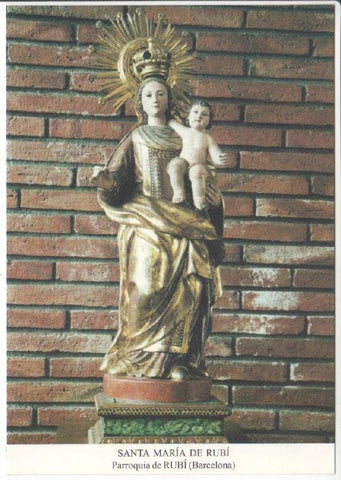 Postal JC0613: Santa Maria de Rubi. Parroquia de Rubi (Barcelona)
