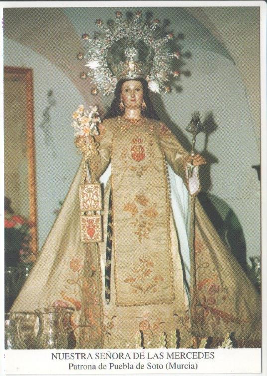 Postal JC0617: Nuestra Señora de las Mercedes. Patrona de Puebla de Soto (Murcia)