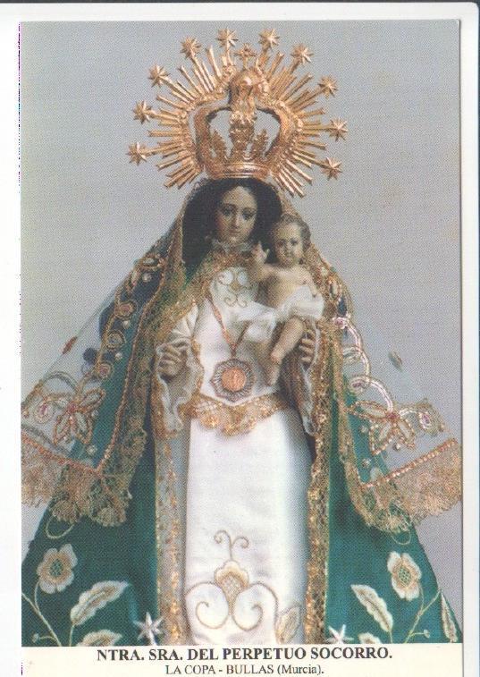 Postal JC0619: Ntra. Sra. del Perpetuo Socorro. La Copa - Bullas (Murcia)