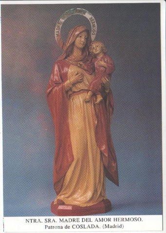Postal JC0630: Ntra. Sra. Madre del Amor Hermoso. Patrona de Coslada (Madrid)