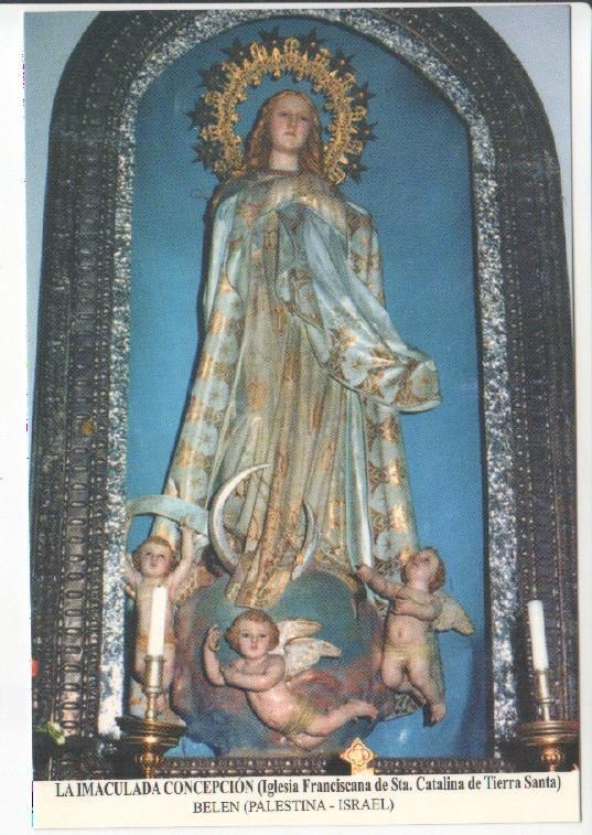 Postal JC0633: La Inmaculada Concepcion (Iglesia Franciscana de Sta. Calalina de Tierra Santa). Belen (Palestina - Israel)