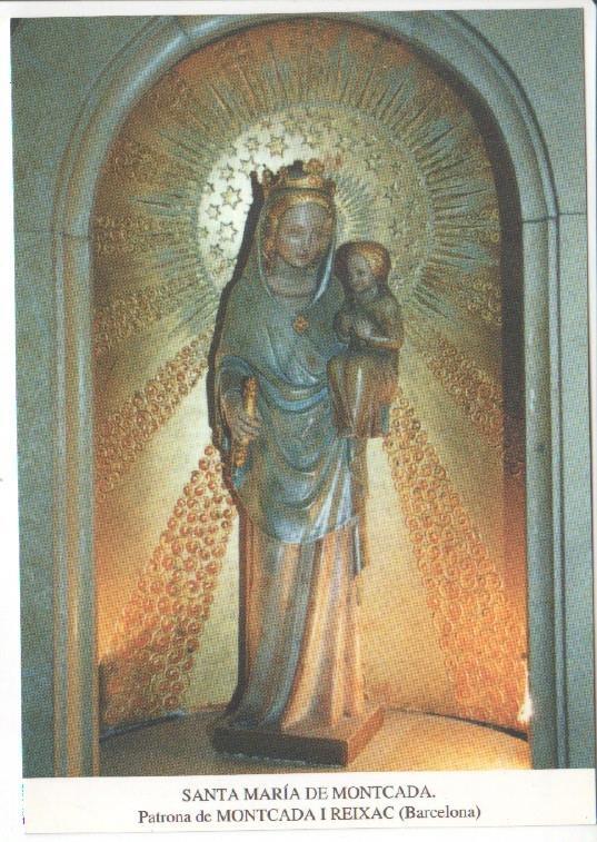 Postal JC0677: Santa Maria de Montcada. Patrona de Montcada i Reixac (Barcelona). Foto: Josep Sansalvador (Arxiu Gavin)