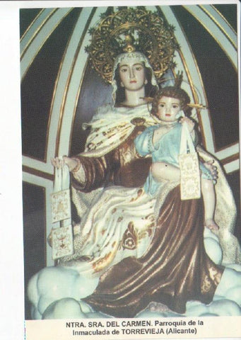Postal JC0680: Virgen del Carmen. Parroquia de la Inmaculada de Torrevieja (Alicante)