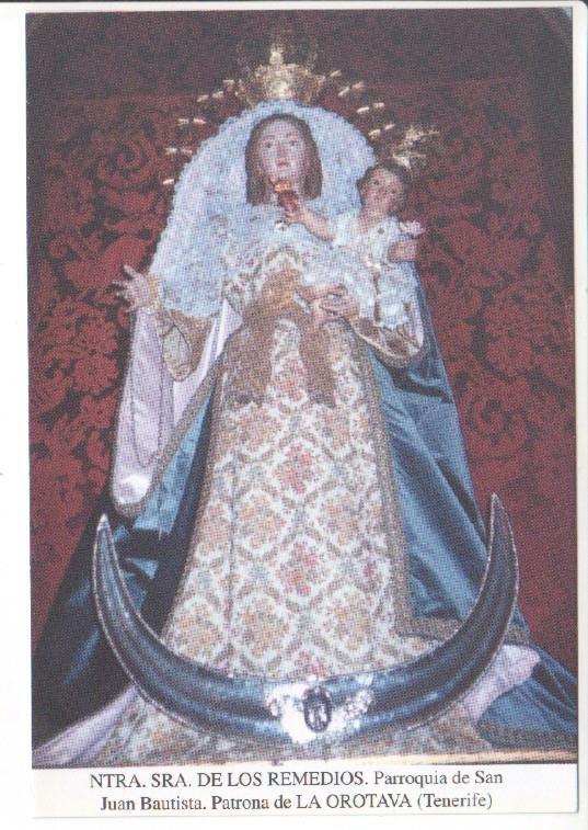 Postal JC0688: Ntra. Sra. de los Remedios. Parroquia de San Juan Bautista. Patrona de La Orotava (Tenerife)