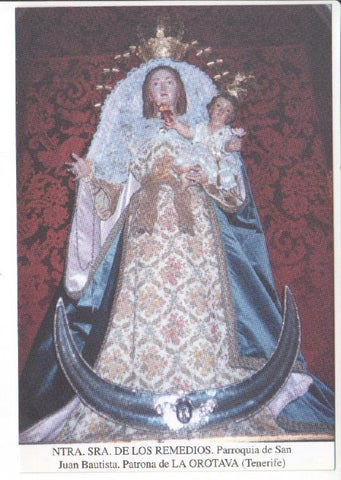 Postal JC0688: Ntra. Sra. de los Remedios. Parroquia de San Juan Bautista. Patrona de La Orotava (Tenerife)