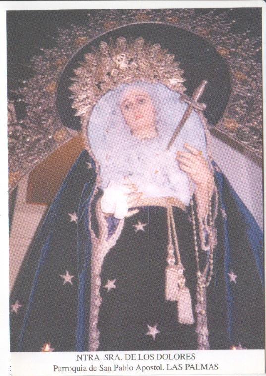 Postal JC0695: Ntra. Sra. de los Dolores. Parroquia de San Pablo Apostol. Las Palmas