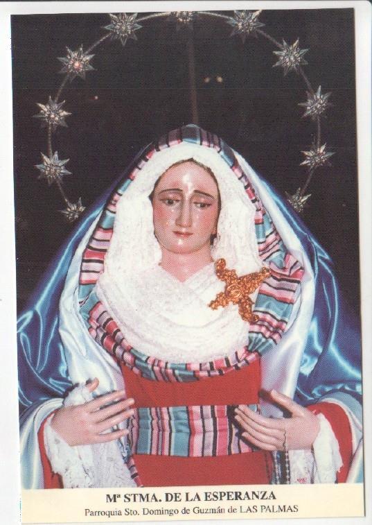 Postal JC0696: Maria Stma. de la Esperanza. Parroquia de Sto. Domingo de Guzman de Las Palmas