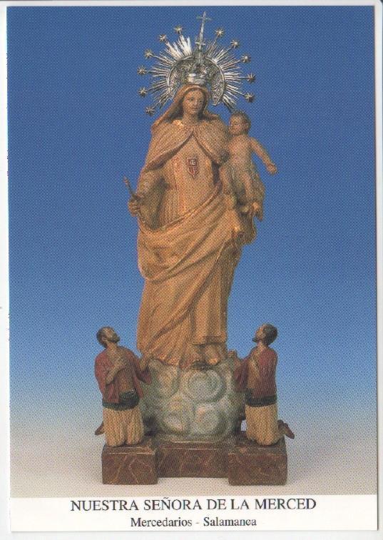 Postal JC0701: Nuestra Señora de la Merced. Mercedarios - Salamanca (talla del 1793)