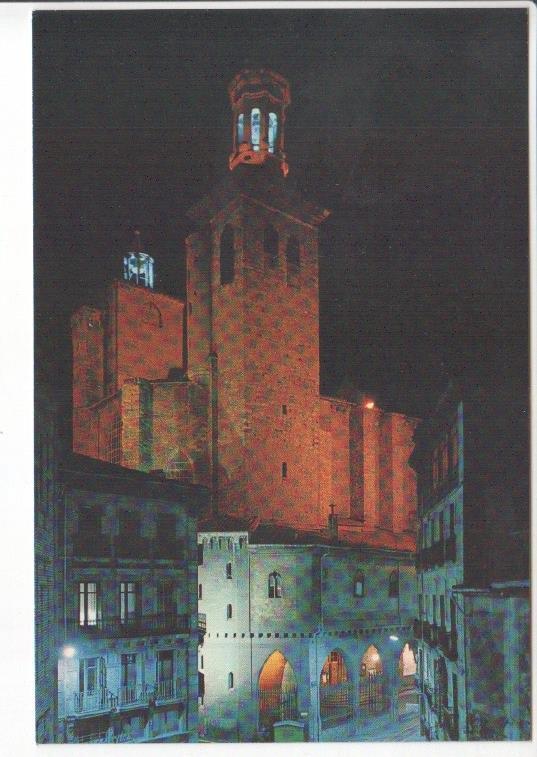 Postal JC0721: Pamplona (Navarra). Iglesia de San Cernin (noche)