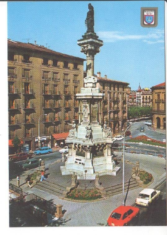 Postal JC0723: Pamplona (Navarra). Monumento a los Fueros