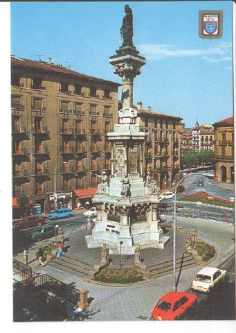 Postal JC0723: Pamplona (Navarra). Monumento a los Fueros
