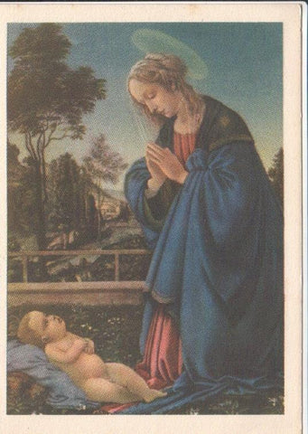 Postal JC0726: La Virgen y el Niño - Fra Filippo Lippi