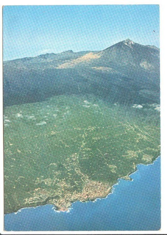 Postal JC0738: Puerto de la Cruz. Vista aerea y Teide