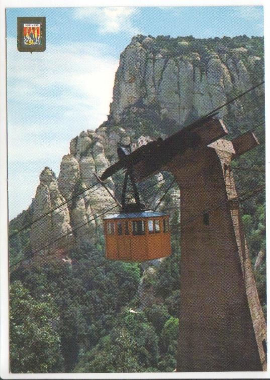 Postal JC0758: Montserrat. Aeri de Montserrat
