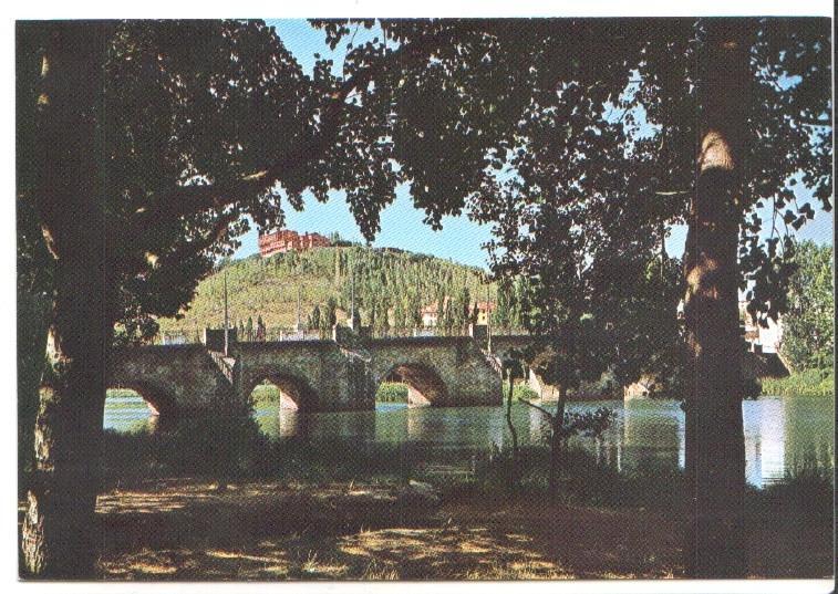 Postal JC0791: Soria. Puente sobre el rio Duero y Parador de Turismo