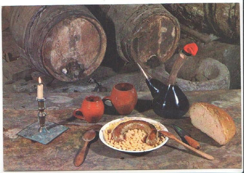Postal JC0824: Platos tipicos. Seques amb butifarra