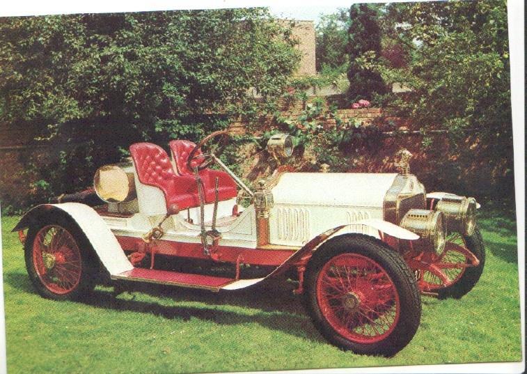 Postal JC0853: Minerva 1909. Coche de Epoca