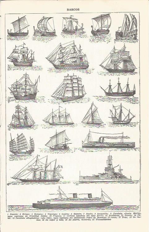 LAMINA 21410: Barcos