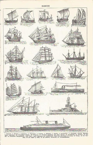 LAMINA 21410: Barcos