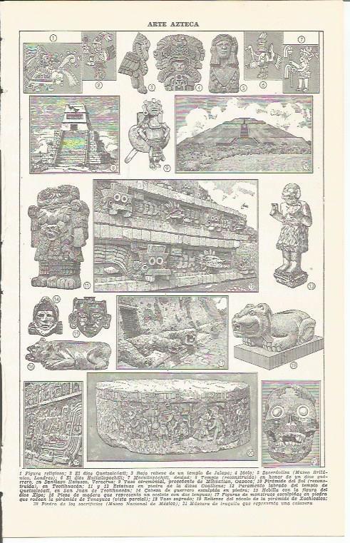 LAMINA 21404: Arte Azteca