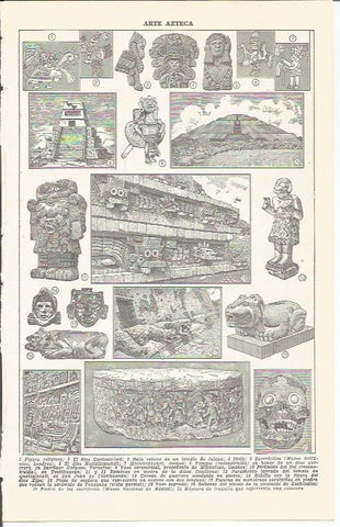 LAMINA 21404: Arte Azteca