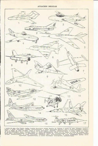 LAMINA 21403: Aviacion militar