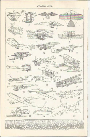 LAMINA 21402: Aviacion civil