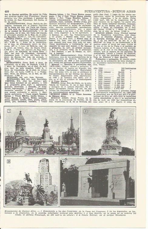 LAMINA 21425: Monumentos de Buenos Aires, Argentina