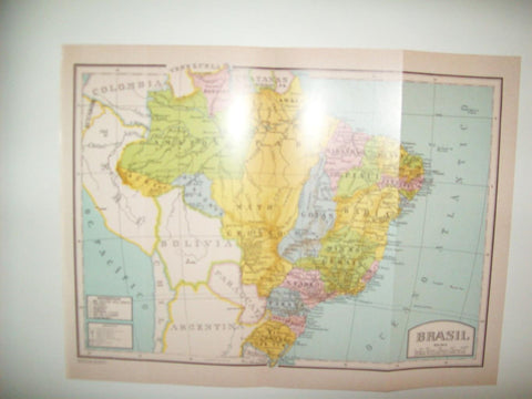 LAMINA 21423: Mapa de Brasil