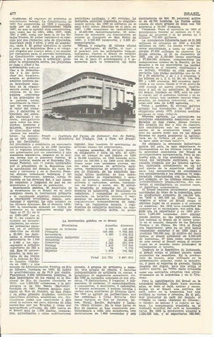 LAMINA 21420: Instituto del Cacao en Bahia, Brasil