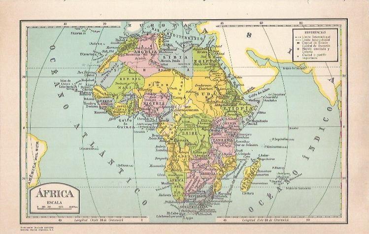 LAMINA 21347: Mapa de Africa