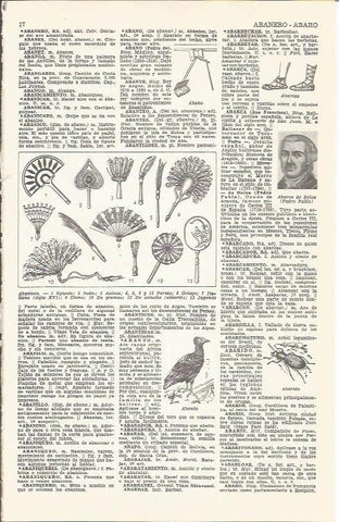 LAMINA 21344: Tipos de abanicos