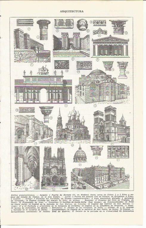 LAMINA 21388: Estilos arquitectonicos