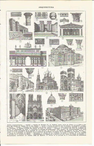 LAMINA 21388: Estilos arquitectonicos